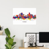 Tunis Skyline Poster (Thuiskantoor)