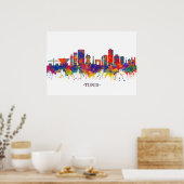 Tunis Skyline Poster (Keuken)