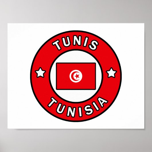 Tunis Tunesië Poster (Voorkant)