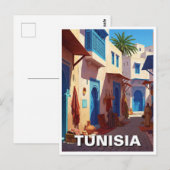Tunis Tunesië Reizen Briefkaart (Voorkant / Achterkant)