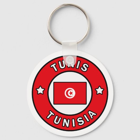 Tunis Tunesië Sleutelhanger (Voorkant)