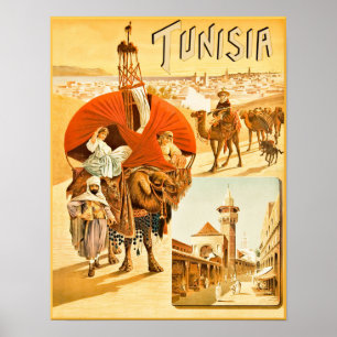 Tunisia travel poster