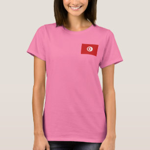 Tunisie Drapeau et carte t-shirt