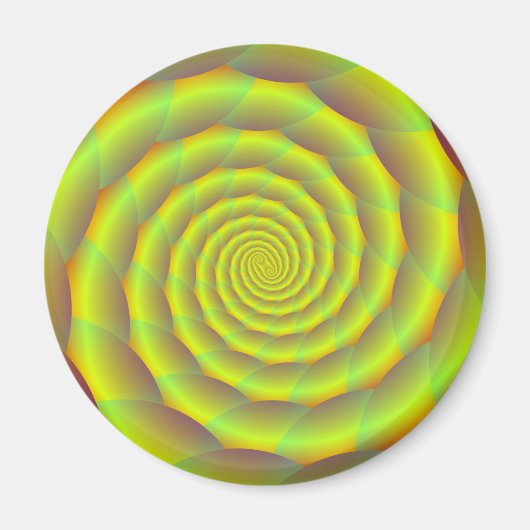 Tunnel de corde jaune enroulé par aimant (Devant)