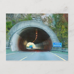 Tunnel door de bergen briefkaart