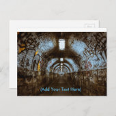 Tunnel du train avec carte postale Graffiti (Devant / Derrière)