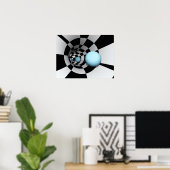 Tunnel Gecontroleerd Abstract Poster (Thuiskantoor)