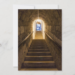 Tunnel in een oude zoutmijn bedankkaart