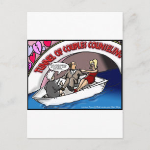 Tunnel of Love? Funny Offbeat Cartoon Gifts & T-sh Briefkaart