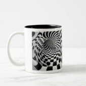 Tunnel Op Art Mug à deux tons, 11 oz (Gauche)