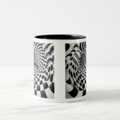 Tunnel Op Art Mug à deux tons, 11 oz (Centre)