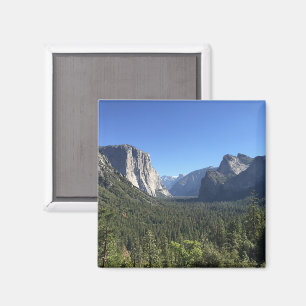 Tunnel View Yosemite Valley Blauwe Kleurenfotograf Magneet