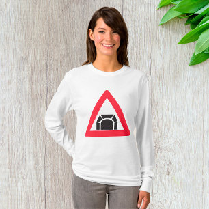 Tunnel Waarschuwingsbord Verkeerssymbool T-shirt