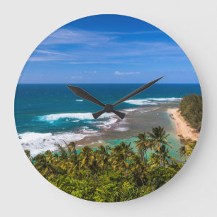 Tunnels Beach gezien vanuit het Kalalau Trail Grote Klok