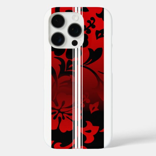 Tunnels Beach Hawaiian Surfboard Red Case-Mate iPhone Case (Achterkant)