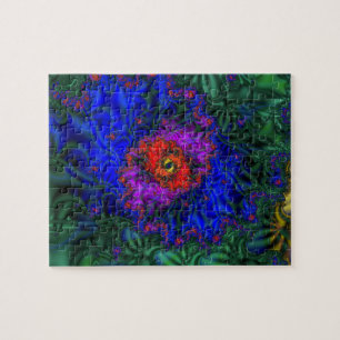 Tunnelvisie Rainbow Fractal Art Legpuzzel