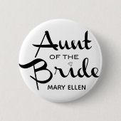 Tunt van Bride Retro Gepersonaliseerd Ronde Button 5,7 Cm (Voorkant)