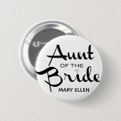 Tunt van Bride Retro Gepersonaliseerd Ronde Button 5,7 Cm (Voorkant /achterkant)