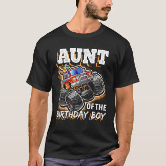 Tunt van de Birthday Boy Monster Truck Birthday Gi T-shirt
