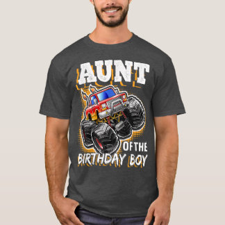 Tunt van de Birthday Boy Monster Truck Birthday Gi T-shirt