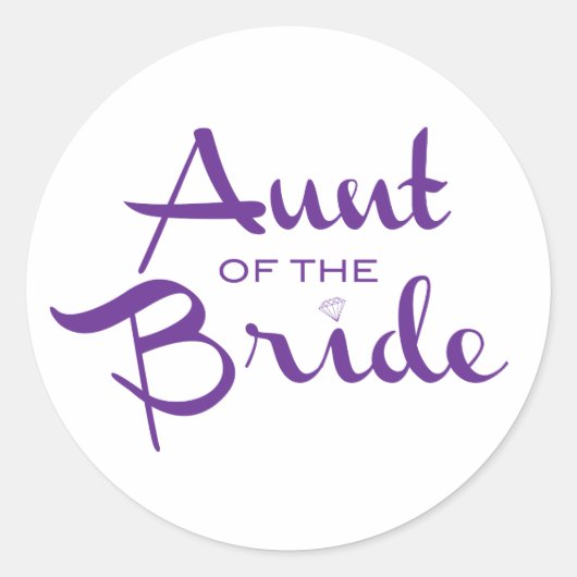 Tunt van het Manuscript van de Retro van de Bride Ronde Sticker (Voorkant)