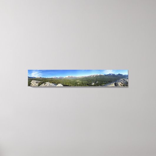 Tuolumne Meadows van Lembert Dome 3 - Yosemite Canvas Afdruk (Voorkant)