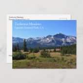Tuolumne Meadows, Yosemite, CA Carte postale (Devant / Derrière)