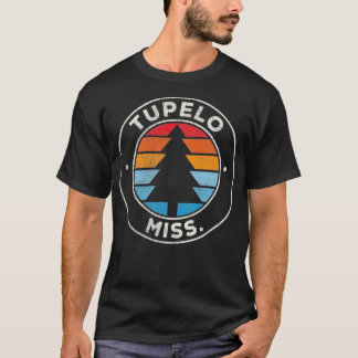 Tupelo Mississippi MS Grafisch Retro 70s Pu T-shirt
