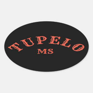 Tupelo, Mississippi Ovale Sticker