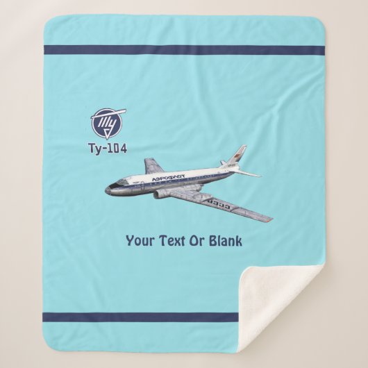 Tupolev (Т у о е в) Tu-104 Sherpa Deken (Voorkant)