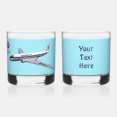 Tupolev (Т у о е в) Tu-104 Whisky Glas (Voorkant)