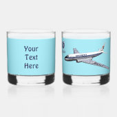 Tupolev (Т у о е в) Tu-104 Whisky Glas (Achterkant)