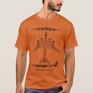 Tupolev TU95 Russische strategische bommenwerper v T-shirt