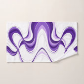 Turbillons de ruban abstrait violet moderne été (Serviette à main)