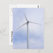 Turbine éolienne ~ carte postale (Devant / Derrière)