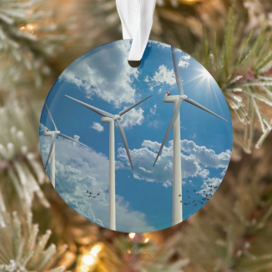 Turbines à vent Ciel bleu nuages (Arbre)