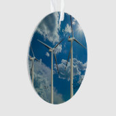 Turbines à vent Ciel bleu nuages (devant)