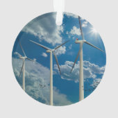 Turbines à vent Ciel bleu nuages (dos)
