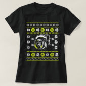 Turbo Car Mechanic Matching Ugly kerstRacing T-shirt (Design voorkant)