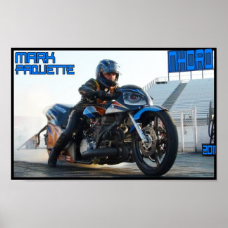 Turbo moto drag racing Poster NHDRO 2011