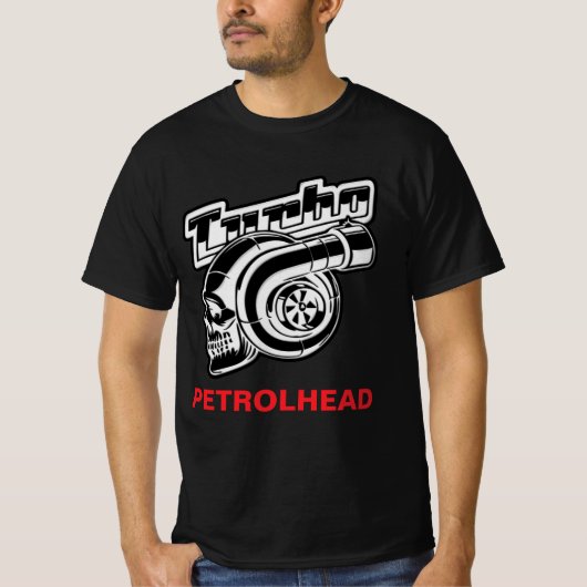 TURBO Motor PETROLHEAD T-Shirt (Voorkant)