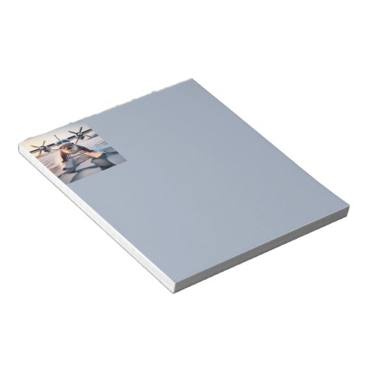 Turbo Prop Twin Engine Float Plane Struik Nederlan Notitieblok (Schuin)