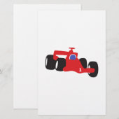 Turbo racewagen briefpapier (Voorkant / Achterkant)