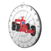 Turbo racewagen dartbord (Voorkant Rechts)