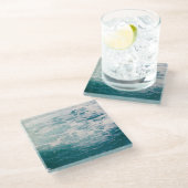 Turbulent Blue Waters Onderzetter (Schuin)