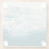 Turbulent Blue Waters Onderzetter (Achterkant)