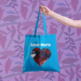 Turbulente hart-donkere humeurige gotische kunst crossbody tas