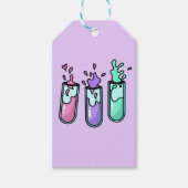 Turbulente reageerbuizen cadeaulabel (Voorkant)