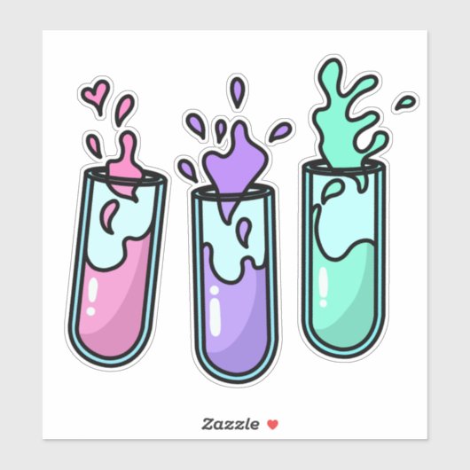 Turbulente Reageerbuizen Sticker (Vel)