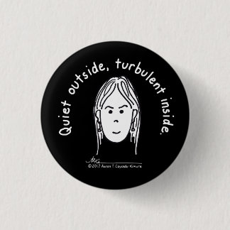 Turbulente zwarte Button